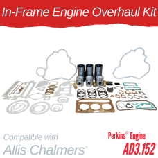 INFRAME ENGINE OVERHAUL KIT FOR ALLIS CHALMERS 160- PERKINS AD3.152