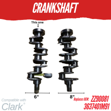 CRANKSHAFT FOR CLARK A4.236 / A4.248 LIP SEAL ZZ90081 3637401M91 CY60-70-80B