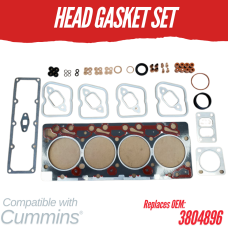 HEAD GASKET SET FOR CUMMINS 4B 4BT 4BTA  450C 480E 580K 5160 9010 REPLC 3804896 76193511