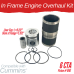 INFRAME ENGINE OVERHAUL KIT FOR CUMMINS 6CTA 8.3 PISTON # 9161 WITH LINER LENGTH 9.212" x 5.152" DIAMETER AT FLANGE LINER