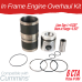 INFRAME ENGINE OVERHAUL KIT FOR CUMMINS 6CTA 8.3 PISTON # 9161 WITH LINER LENGTH 9.330" x 5.152" DIAMETER AT FLANGE LINER