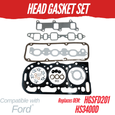 HEAD GASKET SET FOR FORD 201 CID DIESEL 9/16" HEAD BOLTS REPLC:  HGSFD201