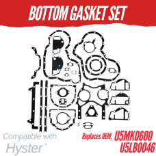 INDUSTRIAL BOTTOM GASKET SET FOR HYSTER / PERKINS A4.236 / A4.248 U5MK0600 