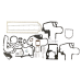 BOTTOM GASKET SET FOR INTERNATIONAL D310 D358 686 756 826 886 2706 REPLC:1967013C1
