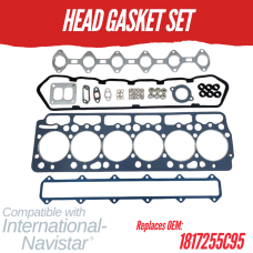 HEAD GASKET SET FOR INTERNATIONAL / NAVISTAR DT360 REPLC: 1817255C95