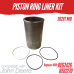 PISTON KIT FOR JOHN DEERE 3029T MID - POWERTECH TURBO 5400 8875 REPLC: RE67426 RE61270