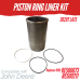 PISTON KIT FOR JOHN DEERE 3029T LATE - POWERTECH TURBO 250 5310 REPLC: RE500673 RE500211