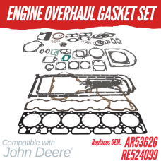 ENGINE OVERHAUL GASKET SET FOR JOHN DEERE 6.404D EARLY 105 4020 REPLC: RE524099 AR53626
