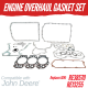 ENGINE OVERHAUL GASKET SET FOR JOHN DEERE 3.152D 300 1020 REPLC: RE38570 RE13255 AT23201