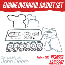 ENGINE OVERHAUL GASKET SET FOR JOHN DEERE 6.303D - 95 540 544C 699 RPLC: RE38568 AR102287
