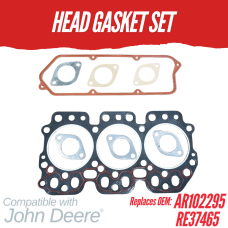 HEAD GASKET SET FOR JOHN DEERE 3.152D 300A 510 920 1020 REPLC: RE38848 AT21626 RE37465