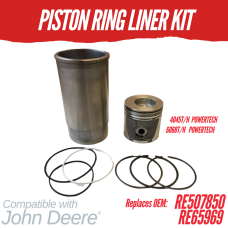 PISTON KIT FOR JOHN DEERE 4045T/H 6068T/H POWERTECH TURBO REPLC: RE507850 RE65969