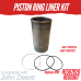 PISTON KIT FOR JOHN DEERE 4045T 6068T POWERTECH TURBO 550H 6603 REPLC: RE507920 RE65967
