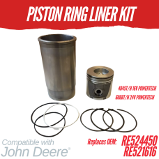 PISTON KIT FOR JOHN DEERE 4045T/H 6068T/H POWERTECH TURBO 640H 764 REPLC: RE524450 RE521616