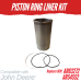 PISTON KIT FOR JOHN DEERE 6.404T/A LATE ESN 4430 5440 7020 REPLC: AR63272 AR54552 AR51741