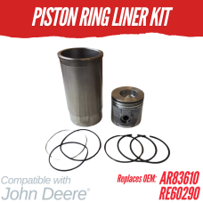 PISTON KIT FOR JOHN DEERE 6.466D 4050 4240 6466DF 6620 REPLC: AR83610 RE60290 AR100442