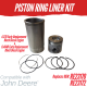 PISTON KIT FOR JOHN DEERE 4.270 6.404D EARLY 105 3020 4020 JD500 REPLC: RE23170 RE23172 