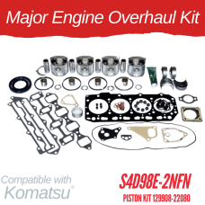 MAJOR ENGINE REBUILD KIT FOR KOMATSU S4D98E-2NFN 129908-22080 TURBO