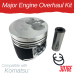 MAJOR ENGINE REBUILD KIT FOR KOMATSU 3D76E INDIRECT INJECTION NON TURBO
