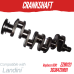 Crankshaft (Key Nose & Rope Seal) for Landini