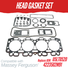Head Gasket Set Compatible With Massey Ferguson - Perkins A4.318 REPLC: U5LT0520 4223502M91