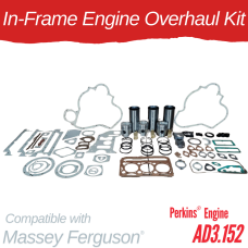 INFRAME ENGINE OVERHAUL KIT FOR MASSEY FERGUSON - PERKINS AD3.152 135 235 2200 