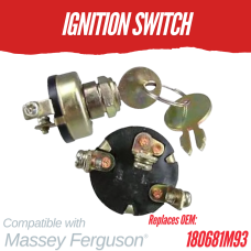 IGNITION SWITCH FOR Massey Ferguson 35 50 65 TE20 TEA20 REPLC: 180681M93