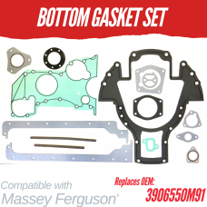 BOTTOM GASKET SET FOR MASSEY FERGUSON 2635 3906550M91