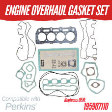 ENGINE OVERHAUL GASKET SET FOR PERKINS 104-19 1.995L DISPLACEMENT REPLC: 195907110