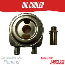 ENGINE OIL COOLER FOR PERKINS 104-22 403D-15 404C-22 404D-22T REPLC: 2486A218