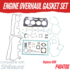 ENGINE OVERHAUL GASKET SET FOR SHIBAURA N844LT-C TURBO - 2.216L