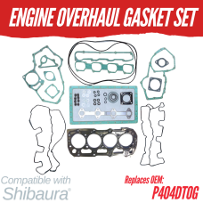 ENGINE OVERHAUL GASKET SET FOR SHIBAURA N844L-D / N844LT- D - 2.216L REPLC: P404DTOG