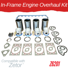 IN-FRAME ENGINE OVERHAUL KIT FOR ZETOR - Z6201 4320 4340 6211 6245