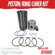 PISTON/RING/LINER KIT FOR AGRI-POWER Z5001 4 RING 70110099